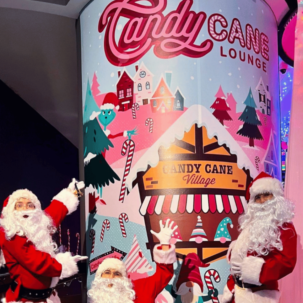 Candy Cane Lounge at Resorts Casino Holiday Pop-up Bar in Atlantic City, NJ