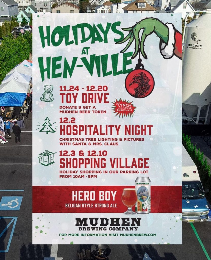 The Holidays at Hen-ville at Mudhen Brewing Holiday Pop-Up in North Wildwood, NJ